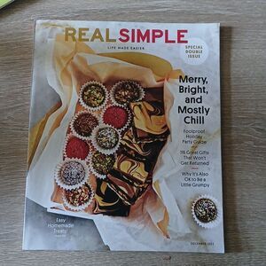 Real Simple Lifestyle Magazine Print Dec 2022 Christmas Issue